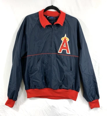 Chaqueta cortavientos vintage California Angeles 1/4 LA Angels para hombre XL Foto 1 de 4