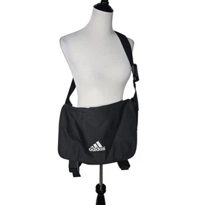 Adidas Black And Gray Messenger Bag As Is - Picture 1 of 8