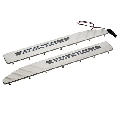 2020-2023 GMC Sierra Denali Illuminated Front Door Sill Plates 84359684 - Image 1 of 3