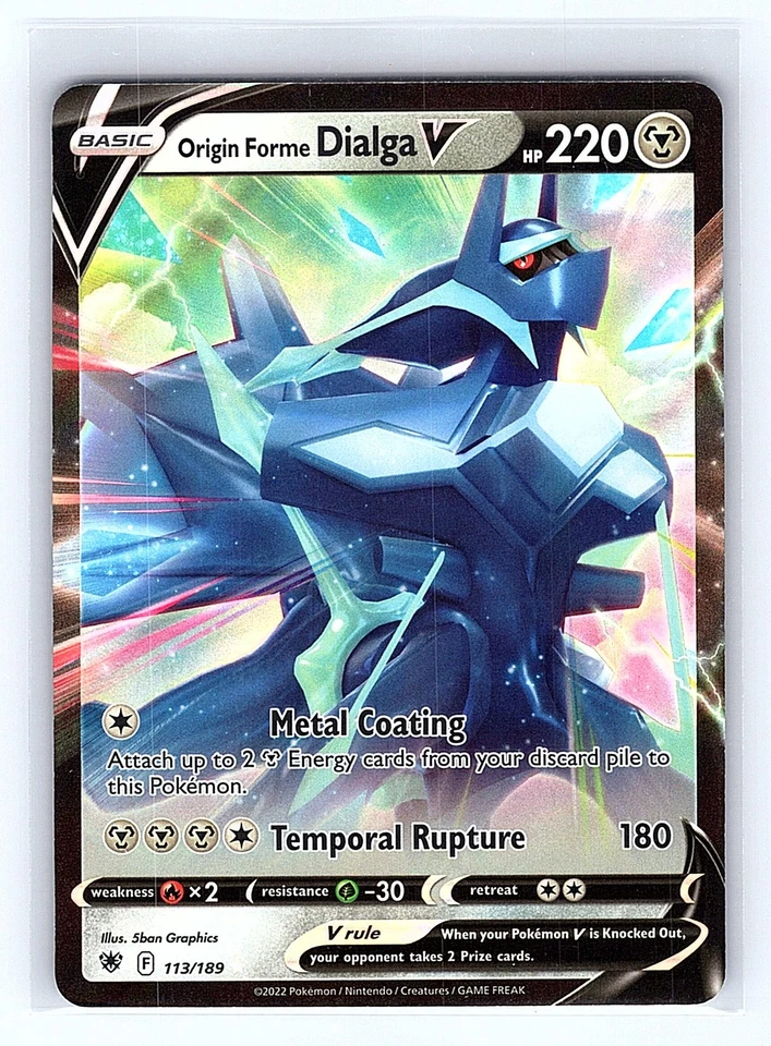 SWSH10: Astral Radiance #113/189 Origin Forme Dialga V - Image 1 of 1