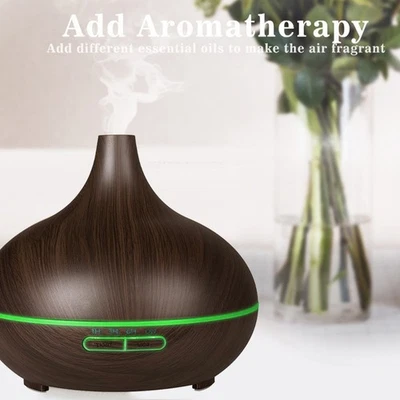 LED Diffuser Luftbefeuchter Aroma Vernebler Ultraschall Humidifier Duftöl Licht - Bild 1 von 4
