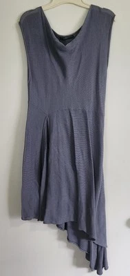 Vestido conexión peruano talla L algodón pima tejido elástico dobladillo asamétrico Foto 1 de 4