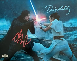 Signiertes handsigniertes Adam Driver & Daisy Ridley "Star Wars" 10x8 Foto mit Echtheitszertifikat - Bild 1 von 6