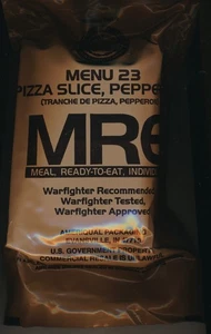 PORT OFFERT Rare Ration combat USA MRE MENU 23 PIZZA PEPPERONI Emb. 2024 - Picture 1 of 1