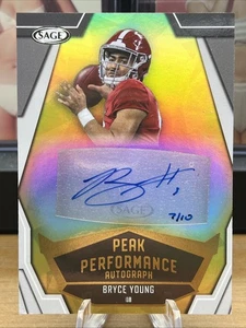 2023 Sage High Series Peak Performance Bryce Young #PKA-BY Autographs (AU, RC) - Picture 1 of 23