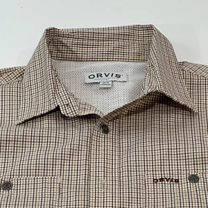 Camisa de vestir Orvis Classic Collection para hombre a rayas manga larga, talla M - Imagen 1 de 5