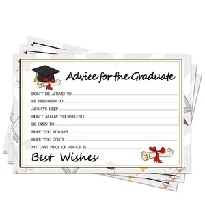 Graduation Advice Cards 50PCs High School College Party Supplies 2025 - Picture 1 of 7