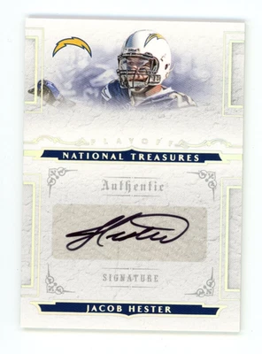 2008 Donruss National Treasures JACOB HESTER Auto /99 #158 - Image 1 of 2