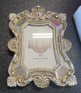 Cornice portafoto vintage argento BLYBH 2,5x3,5 retrò da tavolo parete - Foto 1 di 4