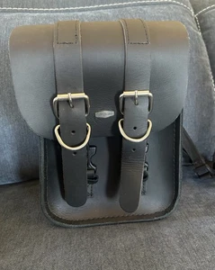 RIVER ROAD Motocicleta Cuero Equipaje Moto Sillín Bolsa Lateral Bolsa de Herramientas Nuevo - Imagen 1 de 8