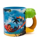 Disney Lilo and Stitch Ceramic Sculpted Palm Tree Handle Coffee Mug 20 Ounces