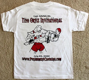 TITO ORTIZ MMA CHAMPION Boys Small White 2002 1st Annual Cotton T-Shirt New Rare - Picture 1 of 7