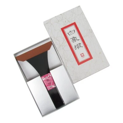 Japanese Shamisen Bachi HAKUZOUSIRUSHI Pick plectrum Tsuge Box Size 14 Black Foto 1 de 2