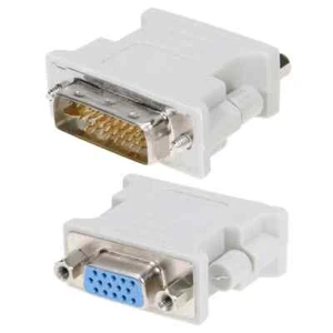 DVI to VGA Adapter DVI-I 29 Pin (24+5Pin) Dual Link SVGA D-Sub Female Converter - Picture 1 of 3