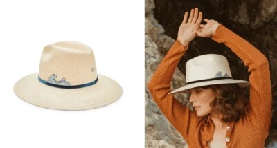 Sombrero de Paja Freya $318 Panama Wave en Natural Grande UPF 50 Foto 1 de 4