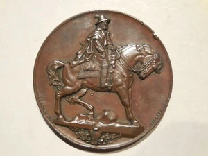 medalla de inauguración del monumento a Giuseppe garibaldi en Rovigo 1896 50mm - Picture 1 of 2