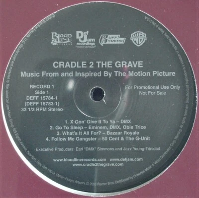 CRADLE 2 THE GRAVE "SOUNDTRACK" 2003 2X VINYL LP COMPILATION PROMO CLEAN SEALED! - Image 1 of 4