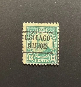 Chicago, Illinois Type 43 Precancel - 13 cents Harrison - U.S. #622 - IL - Picture 1 of 1