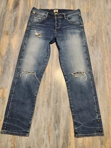 Citizens of Humanity EMERSON SLIM BOYFRIEND Distressed rivets sz 26 Rare - Picture 1 of 21