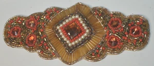 Perlen Kopf Kleid 3" x 6" Gut gemacht True Vintage Schöner Zustand - Bild 1 von 5