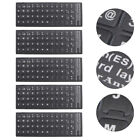  5 Sheets Keyboard Stickers Pvc Russian for Laptop Notebook Cover