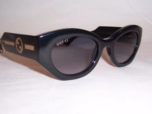 NUEVAS GAFAS DE SOL GUCCI GG 1553S 001 NEGRO/GRIS DEGRADADO 52MM AUTÉNTICAS 1553 - Imagen 1 de 8