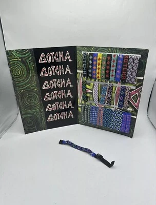 Gotcha Bracelet Adult Unisex Surf Skate Braided Wrap Multi 80s 90s Vintage - Image 1 of 4