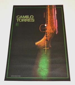 Original Kubanisches Plakat 1981. Camilo Torres Guerilla Christlicher Priester. Kolumbianisch. - Bild 1 von 5