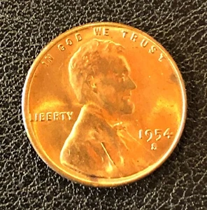 1954 S/S Mint Repunched Mint Mark Mint Error S Over S Lincoln Wheat Cent Coin BU - Picture 1 of 2
