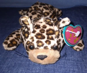 Lenny the Leopard Full o' Beans Avon Print Cat 8" Plush w/ Tags 1997 Kitten - Picture 1 of 8