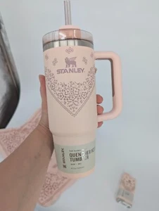 NUEVO Vaso Stanley Cup The Quencher H2.O FlowState mesa rosa auténtico original - Imagen 1 de 1