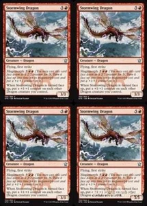 MTG - 4x STORMWING DRAGON - Dragons of Tarkir (U) - Picture 1 of 1