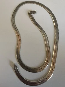 Vintage Fischgrät Kette 22,4 Gramm Sterlingsilber 5,8 mm breit 30" lang - Bild 1 von 5