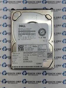 DELL 1.2TB 2.5" SAS SERVER HDD 10000 RPM AL15SEB120NY, GRADE A, SKU 17347 - Afbeelding 1 van 2