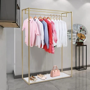 Armadio resistente oro porta indumenti appendiabiti stoffa supporto scarpe organizer - Foto 1 di 11
