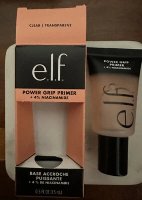 e.l.f Power Grip Primer + 4% Niacinamide Clear Makeup Base Travel 0.5 fl.oz NIB - Image 1 of 4