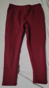 Girls Fleece Lined Leggings Size 7 - Picture 1 of 3
