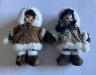 Alaskan Inuit 10” Dolls Set of 2 Faux Fur Outfits