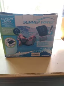 SUMMER WAVES SALT WATER SYSTEM FOR ABOVE GROUND POOLS W/ TOUCH LED DISPLAY - Picture 1 of 7