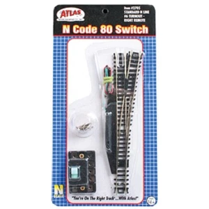 Atlas N Scale Code 80 Right Hand #6 Turnout Remote #2705 Track NEW (N051524-18) - Picture 1 of 1