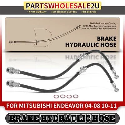 2x Manguera hidráulica de freno lateral delantero derecho y derecho para Mitsubishi Endeavor 04-08 10-11 Foto 1 de 4