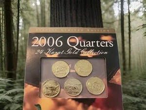 special limited edition 2006 quarters 24 karat gold collection - Picture 1 of 6