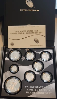 2017 U.S. MINT LIMITED EDITION SILVER PROOF SET ORIGINAL BOX & COA - Image 1 of 4