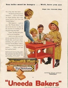 Zeitschriftenanzeige - 1930 - UNEEDA Bakers - Fig Newtons - Bild 1 von 1
