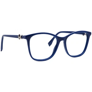 Fendi Eyeglasses FF 0300 PJP Polished Blue Butterfly Frame Italy 53[]17 145 - Picture 1 of 6