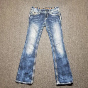 Stivali donna Rock Revival 26 28x31 Betty elasticizzati jeans invecchiati fori - Foto 1 di 18