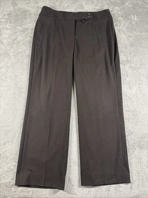 Calça social Gloria Vanderbilt The Perfect Fit feminina marrom elástica tamanho 14 - Imagem 1 de 4