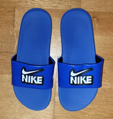 NIKE Badelatschen Badeslipper Sandalen Kinder Jungen Gr. 37,5 Blau - Bild 1 von 4