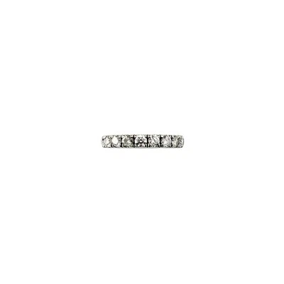 14 Karat White Gold Diamond Eternity Band Ring Size 4.5 #21952 - Image 1 of 4