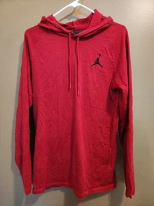 Jordan Jumpman Red Pullover Hoodie Men’s Size Small Long Sleeve Lightweight  - Picture 1 of 6